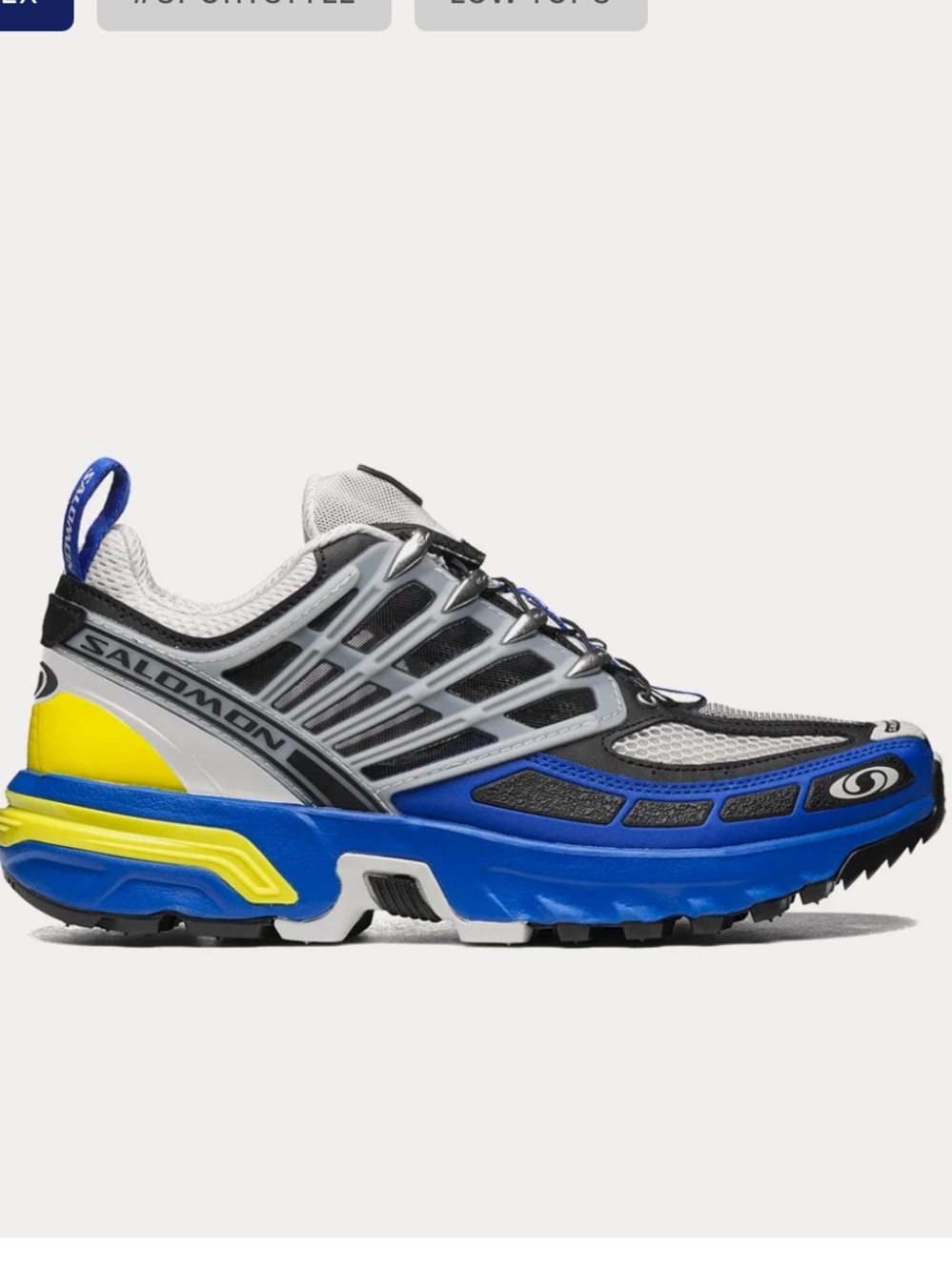 Salomon ACS Pro "Lapis Blue/Buttercup Yellow" sneakers fair condition